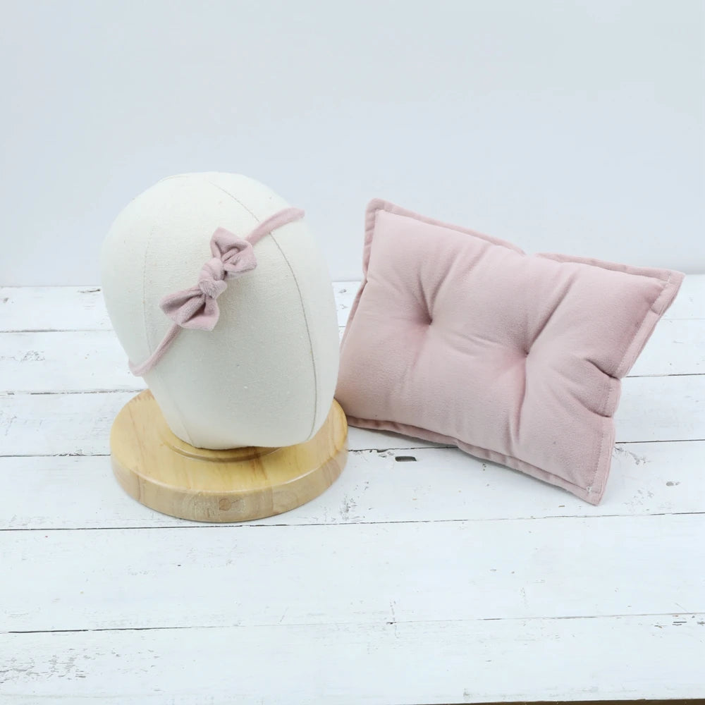 Coussin Velours Rose Poudré – Prop Princesse Bébé™