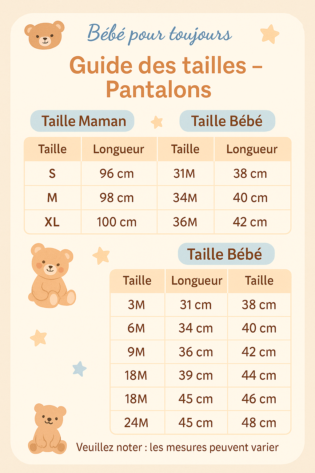 Ensemble Assorti Maman et BĂ©bĂ© 1er FĂȘte des MĂšres