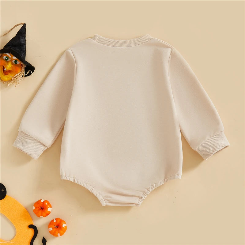 Combinaison brodée bebe citrouille
