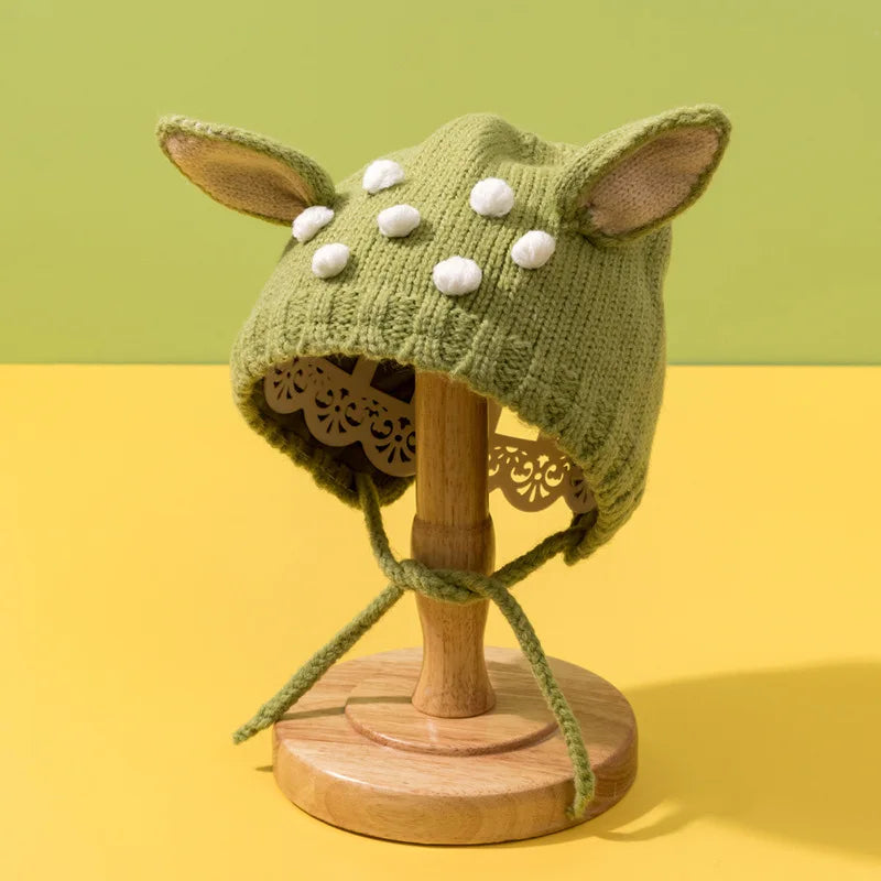 Bonnet Hiver Tricoté "Petites Oreilles Douces" – Chapeau Chaud Bébé | Cocooning