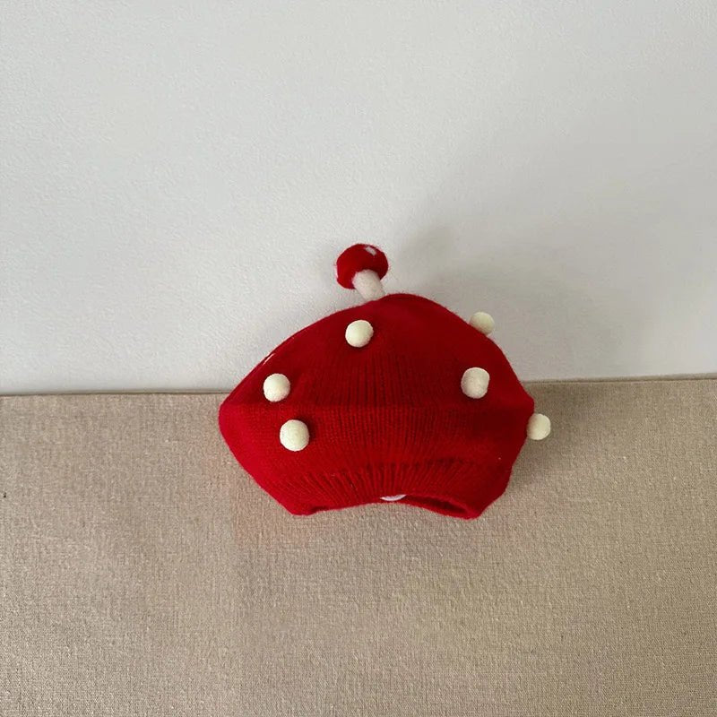 BĂ©ret TricotĂ© Champignon pour BĂ©bĂ© â Bonnet Hiver Mignon et Douillet - BĂ©bĂ© pour toujours