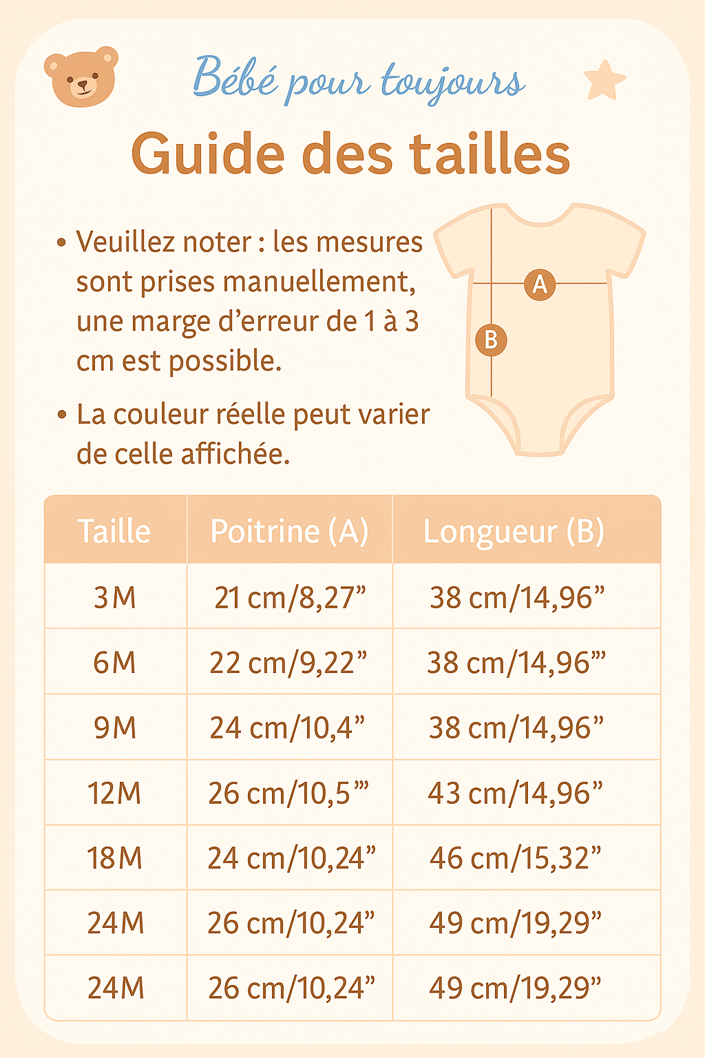 Body Bébé Mini Nous D'Amour - Bébé pour toujours
