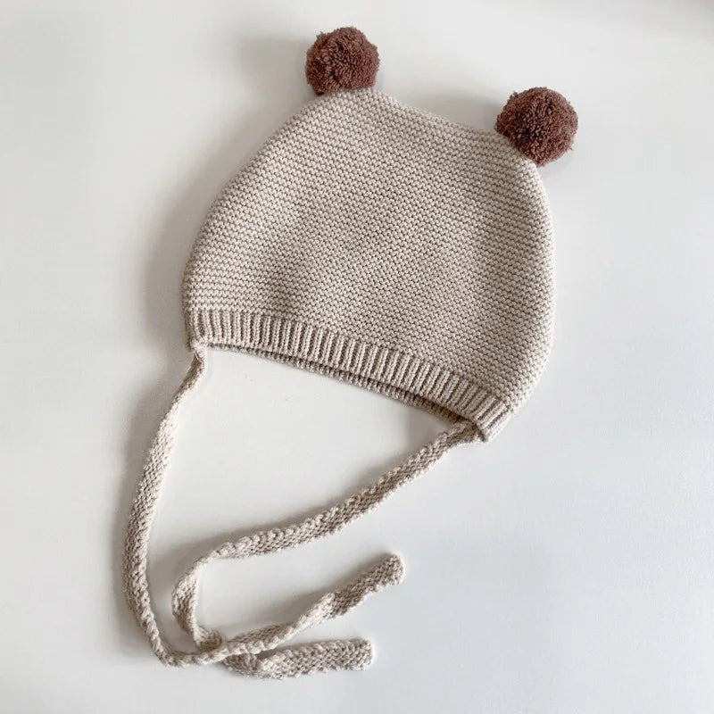 Bonnet Bébé d'Hiver à Pompons - Bébé pour toujours