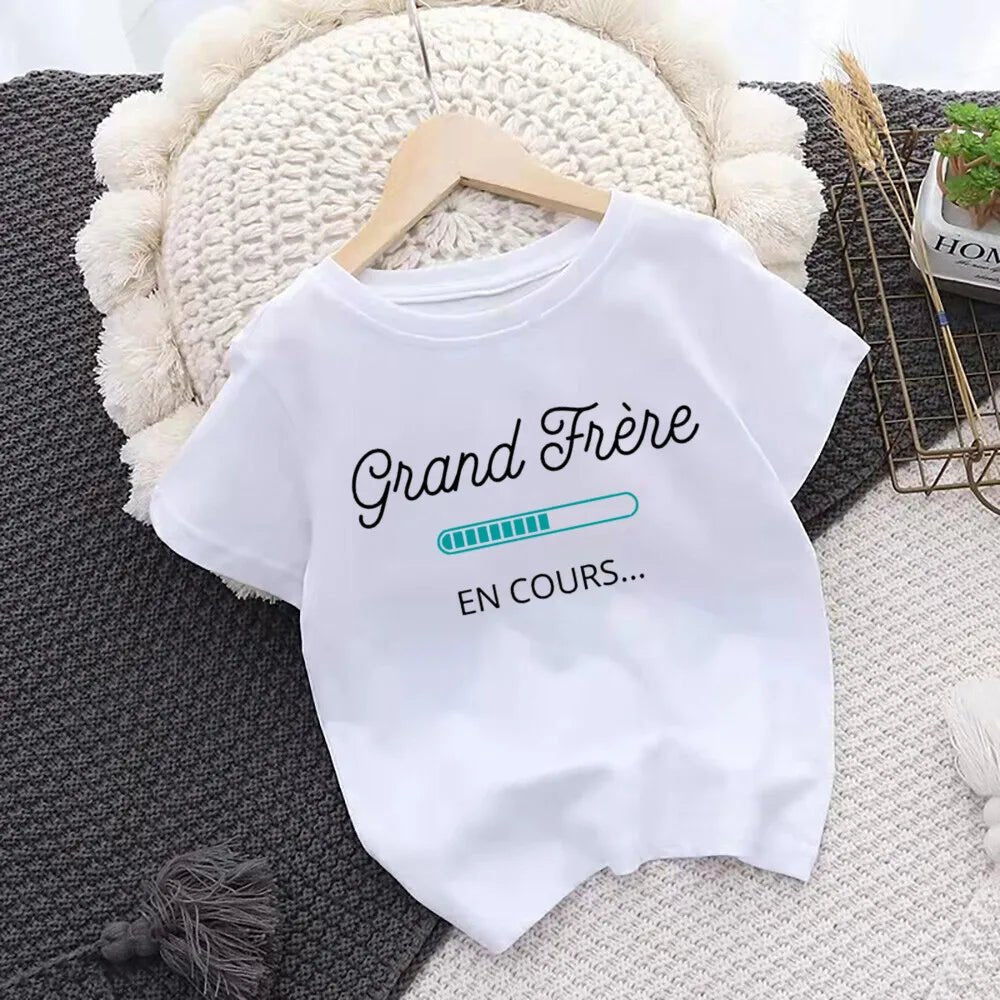 T-shirt Enfant « Grand Frère en cours » - Bébé pour toujours
