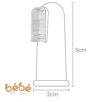 Brosse à Dents Bébé Silicone à Doigt