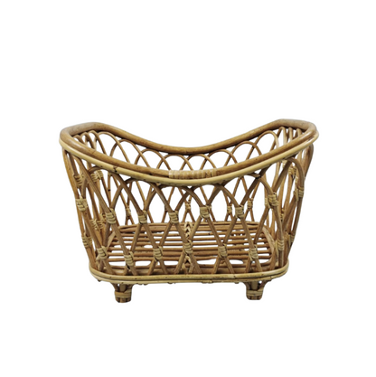 Panier Rotin Vintage Naturel – Corbeille Bohème Nouveau-Né™
