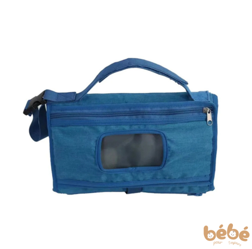 Tapis à Langer Pliable Imperméable avec Poche Lingettes | Nomade