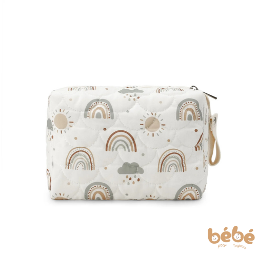 Pochette à Couches Imperméable Arc-en-Ciel et Animaux