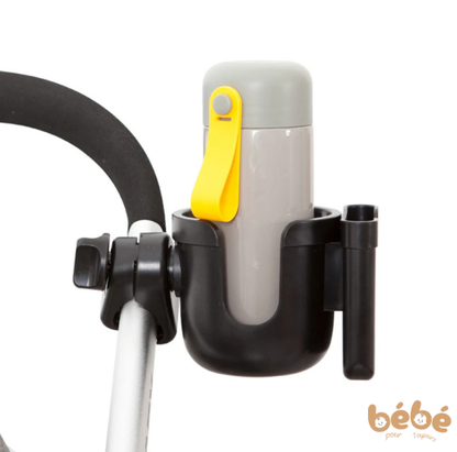 Porte-Gobelet Universel avec Support Téléphone pour Poussette – Anti-Dérapant & Sécurisé