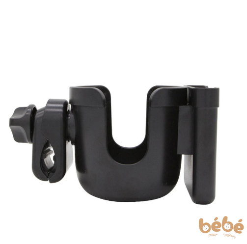 Porte-Gobelet Universel avec Support Téléphone pour Poussette – Anti-Dérapant & Sécurisé
