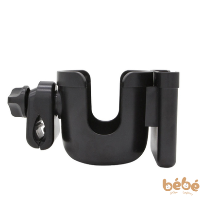 Porte-Gobelet Universel avec Support Téléphone pour Poussette – Anti-Dérapant & Sécurisé