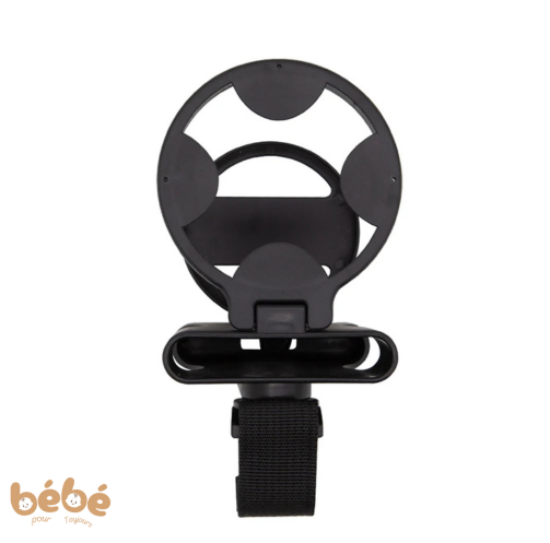 Porte-Gobelet Poussette Pliable avec Support Téléphone – Accessoire Universel Pratique pour Parents Actifs