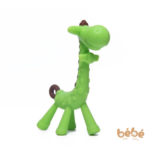 Soulagement de Dentition Bébé Girafe en Silicone Alimentaire
