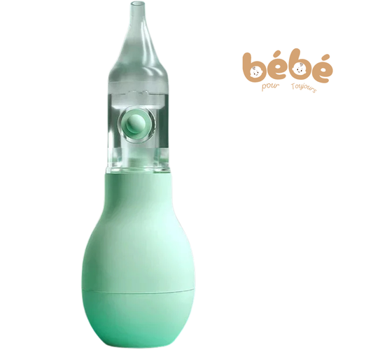 Mouche Bébé Silicone Anti-Reflux – Aspirateur Nasal Manuel Doux