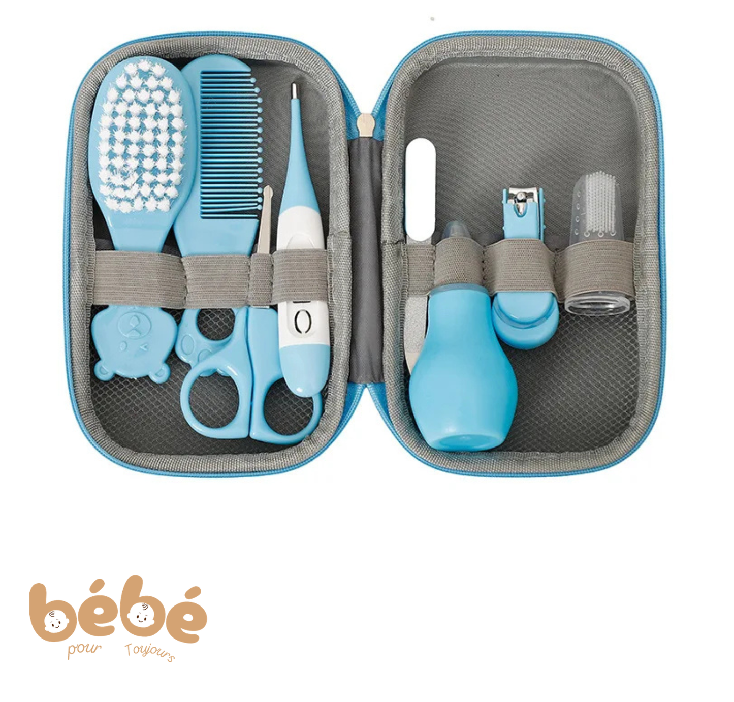Kit de Soin Bébé 8 Pièces – Trousse Toilette Complète Nouveau-Né