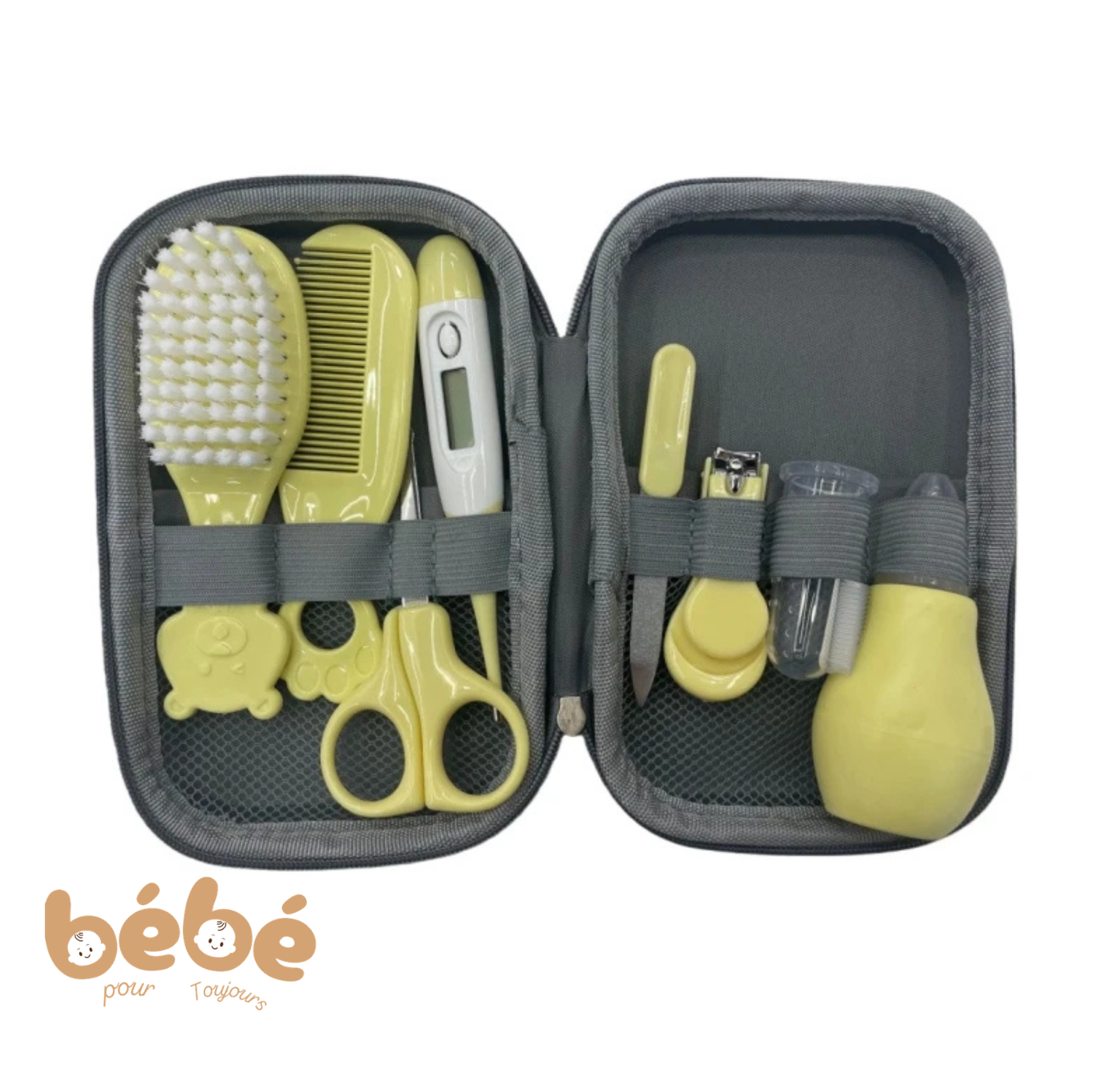 Kit de Soin Bébé 8 Pièces – Trousse Toilette Complète Nouveau-Né