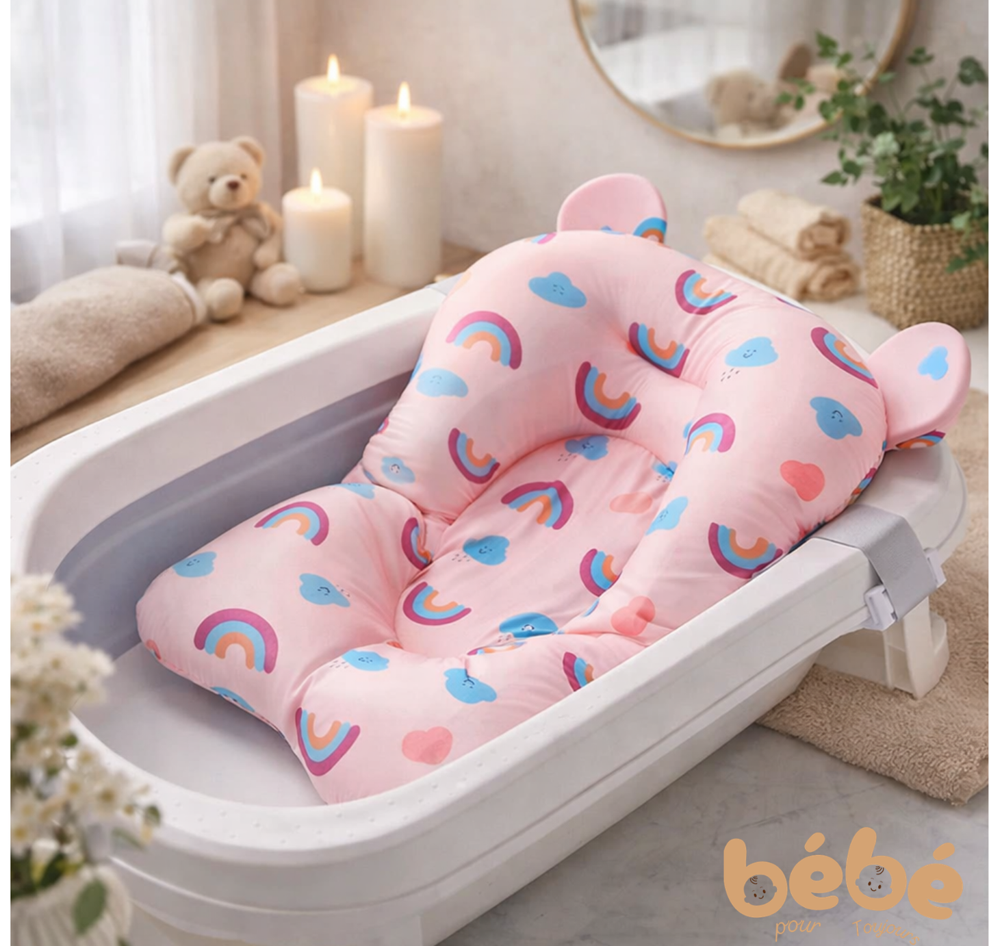 Coussin de Bain  Sécurisé et Antidérapant