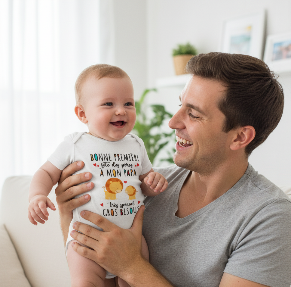 Body Bébé 1ère Fête des Pères