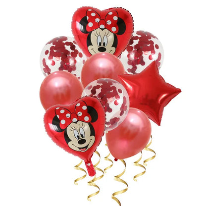 Ballons Anniversaire Bébé Disney Mickey Minnie Kit Photo Fête
