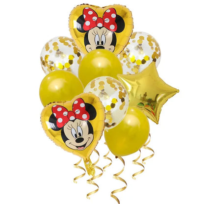Ballons Anniversaire Bébé Disney Mickey Minnie Kit Photo Fête