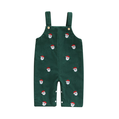 Salopette Velours Noël -et Petit Renne Caramel | Festif