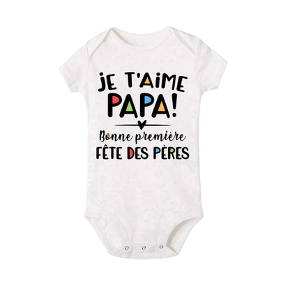 Body Bébé Je T'aime PAPA Première Fête des Pères Photo Bébé™