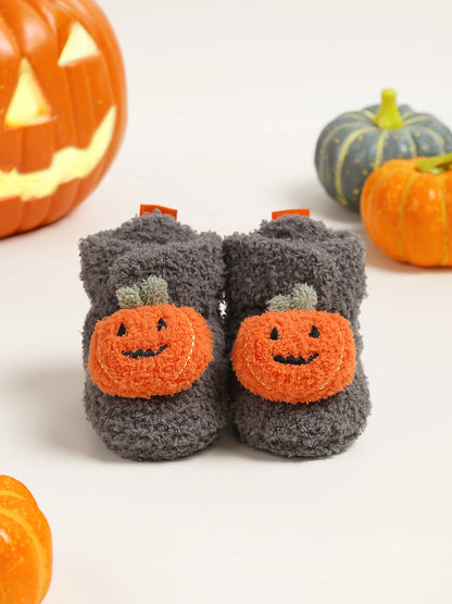 chaussons citrouille bébé Halloween