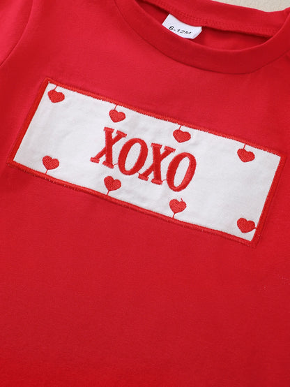 Ensemble bébé & enfant « XOXO » – Spécial Saint-Valentin | Adorable