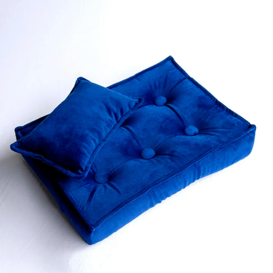 Mini Matelas Bleu – Positionneur Doux Nouveau-Né™