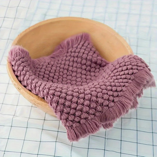 Couverture Câline Violet – Wrap Doux Shooting Nouveau-Né™