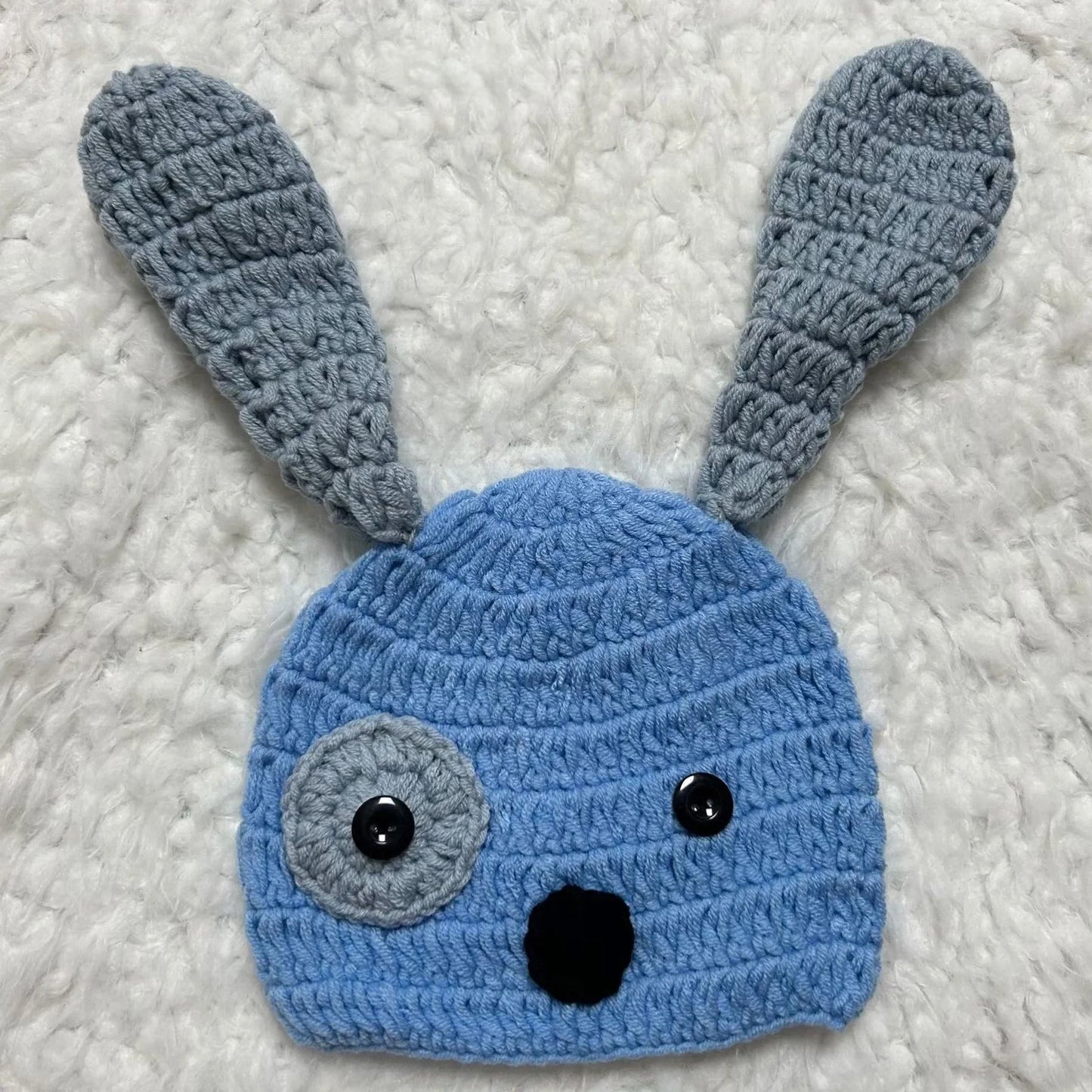 Ensemble Photo Bébé Petit Chiot Bleu | ToutDoux