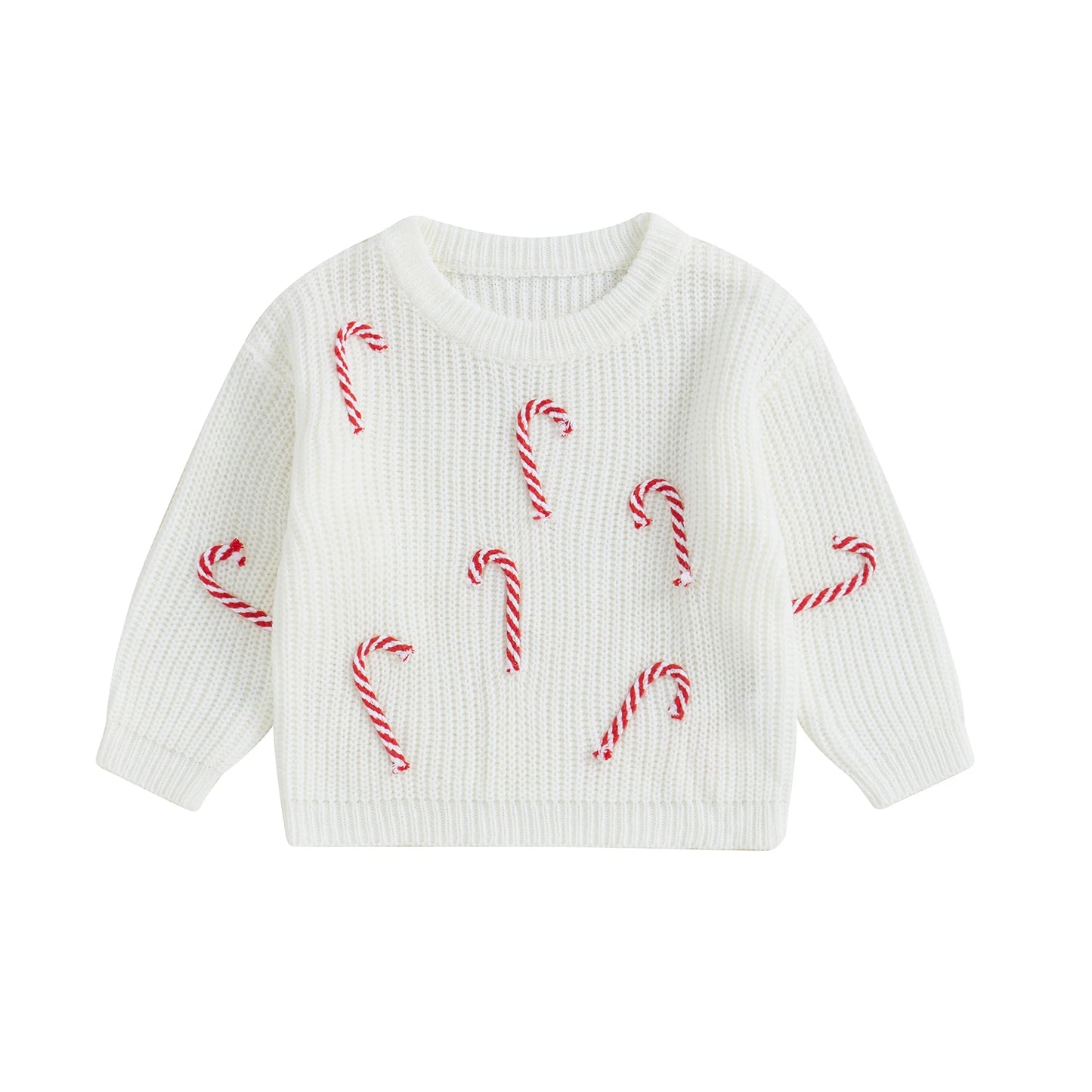 Pull de Noël Bébé "Douce Canne Sucrée" - Tricot Chaud & Féérique | Cosy