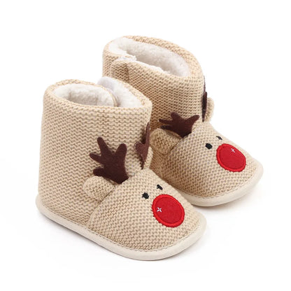 Bottines Bébé Renne Doux Hiver – Chaud & Ultra Mignon