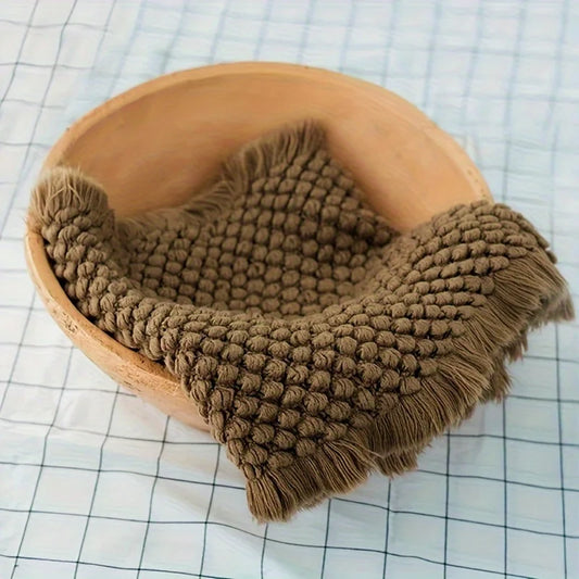 Couverture Câline Café – Plaid Neutre Bohème™