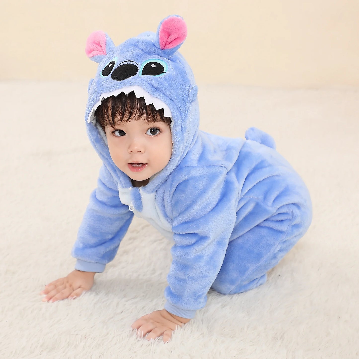 Combinaison Kigurumi Bébé – Modèle Stitch 🐾