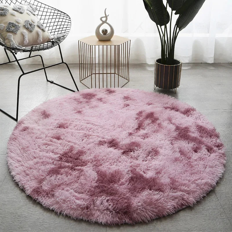 Tapis Photo Bébé Rond Rose  Moelleux ™ - Fond Luxe Accessoire Nouveau-Né