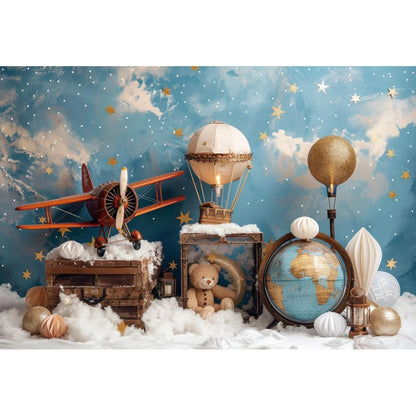 Toile de Fond “Aventures Célestes” – Décor Ciel Étoilé™
