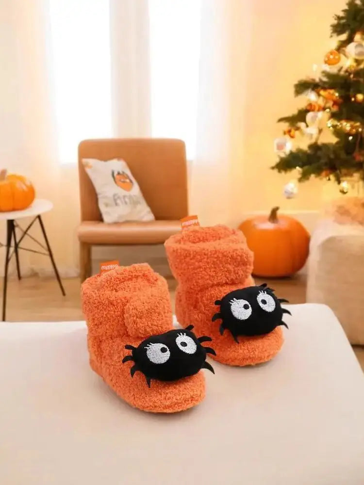 chaussons citrouille bébé Halloween