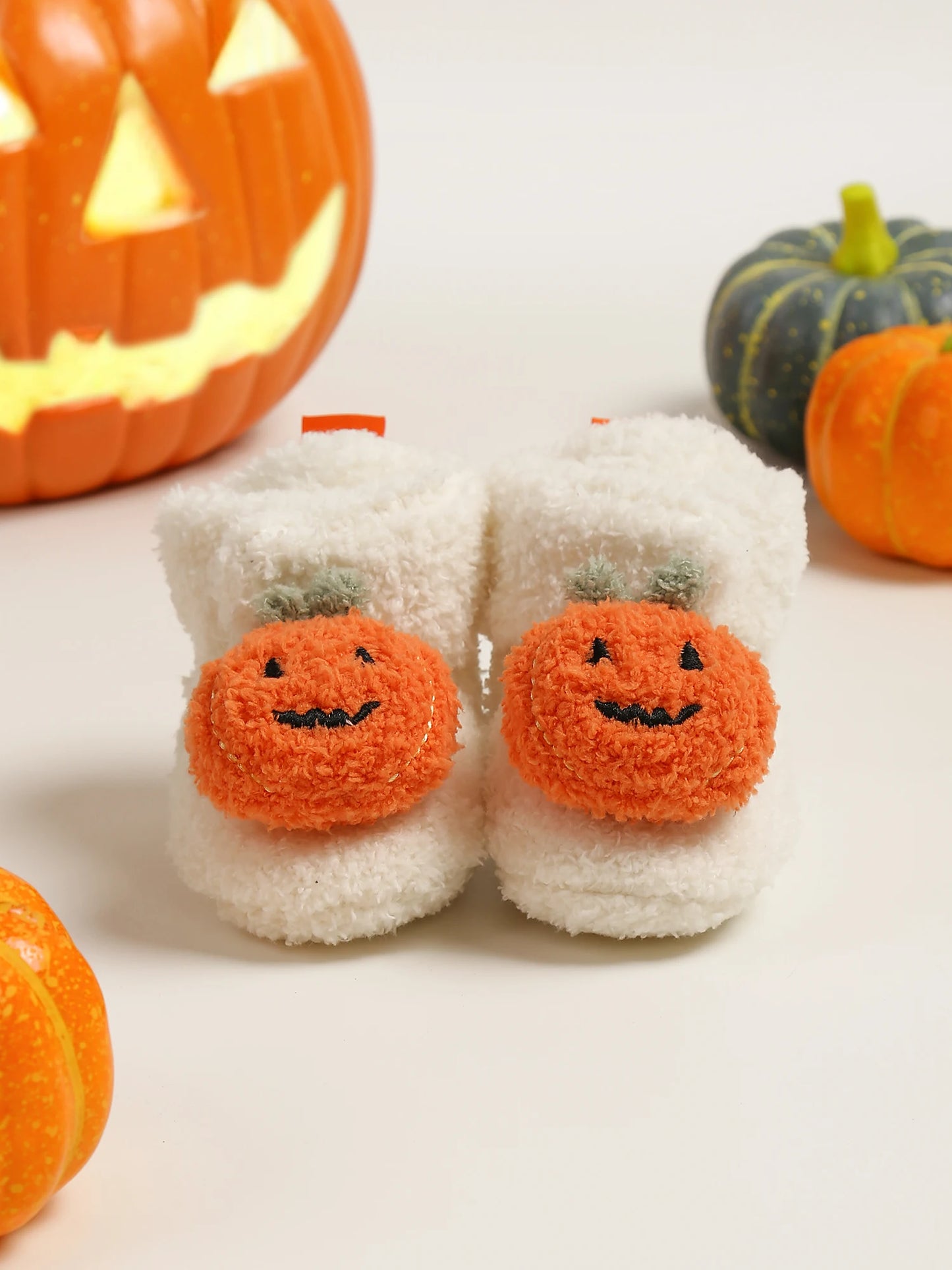 chaussons citrouille bébé Halloween