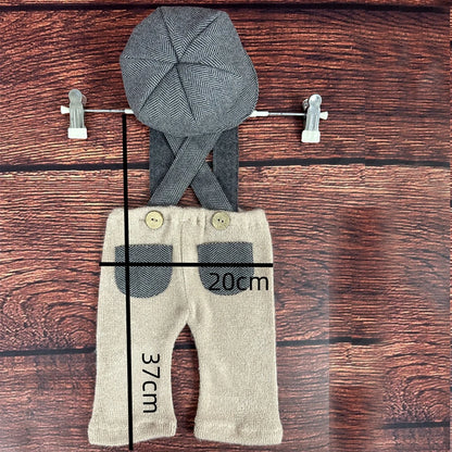 Ensemble Gris (Romper + Béret) – Look Chic Studio Bébé™
