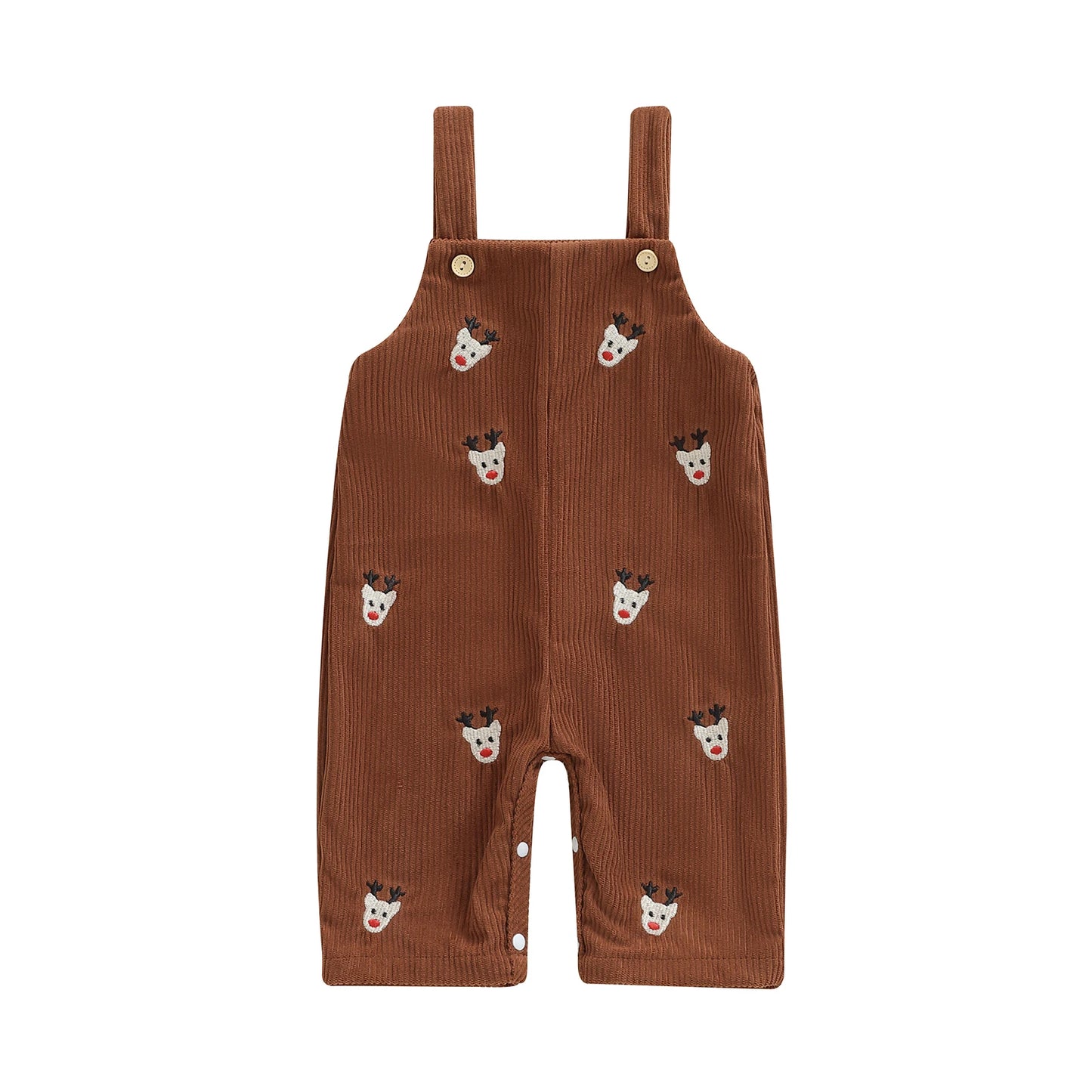 Salopette Velours Noël -et Petit Renne Caramel | Festif