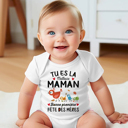Body Bébé Meilleure Maman 1ère Fête des Mères Photo™
