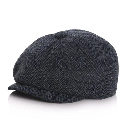 Casquette rétro bébé "Petit Parisien" – Style Octogonal Unisexe en Coton et Lin
