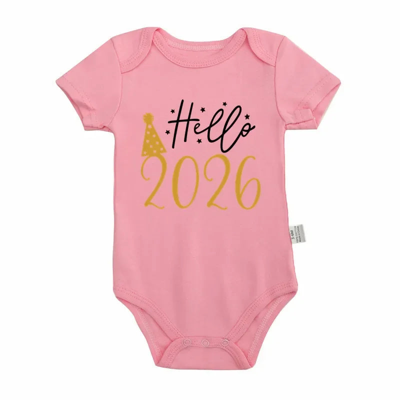 Body Bébé "Hello 2026" - Tenue Nouvel An | Coton Douceur