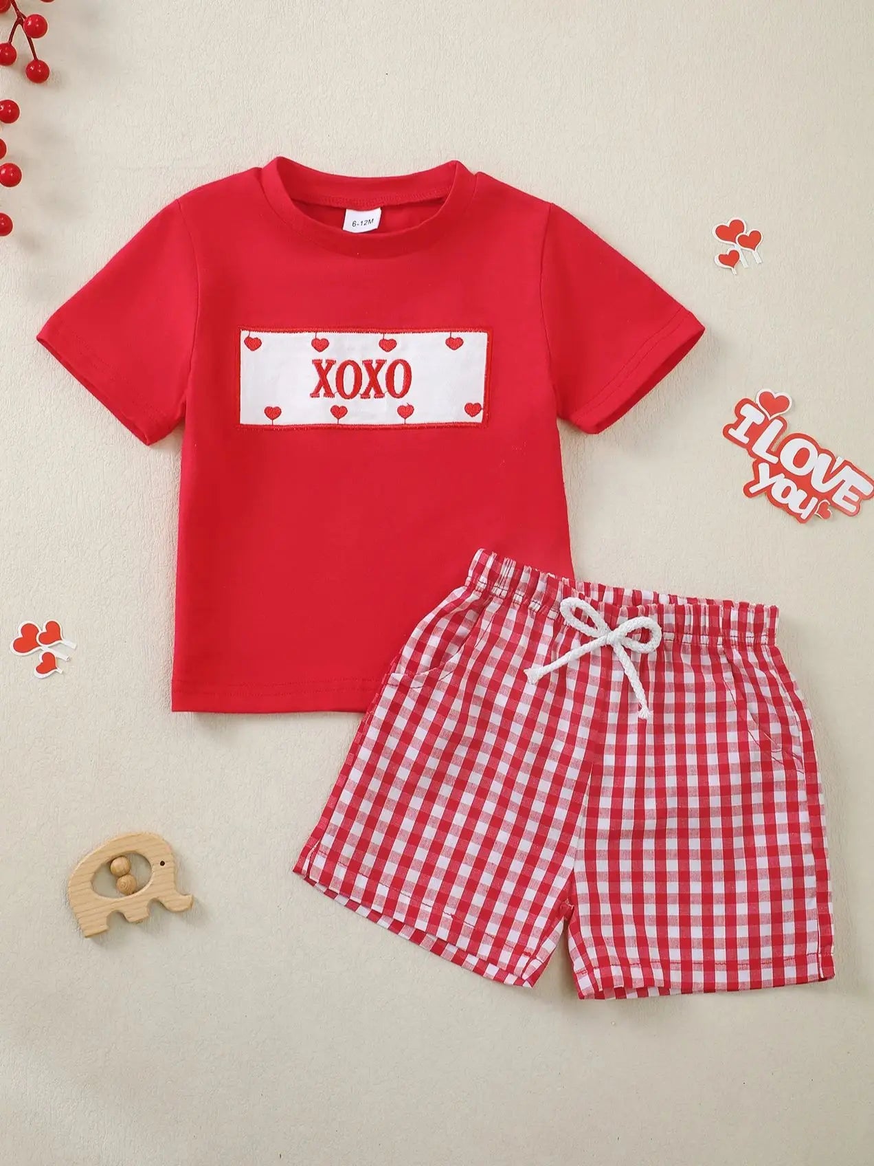 Ensemble bébé & enfant « XOXO » – Spécial Saint-Valentin | Adorable