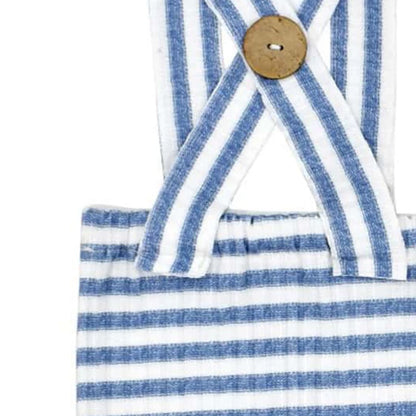 Ensemble photo nouveau-né rayé bleu & blanc | SouvenirDoux