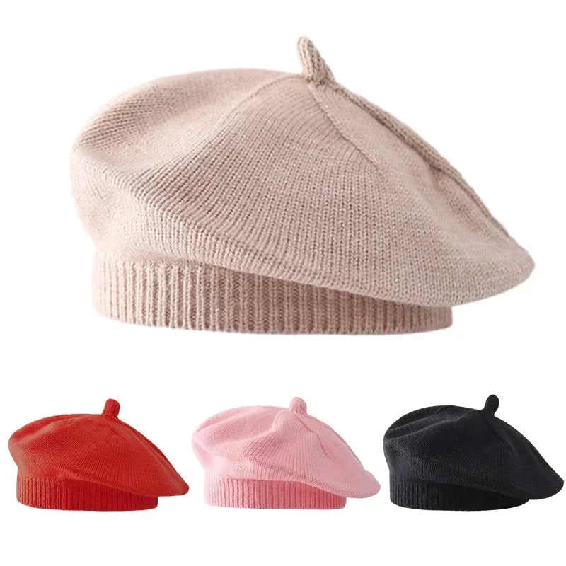 Béret Tricoté pour Bébé – Bonnet Doux Automne-Hiver en Couleurs Tendances