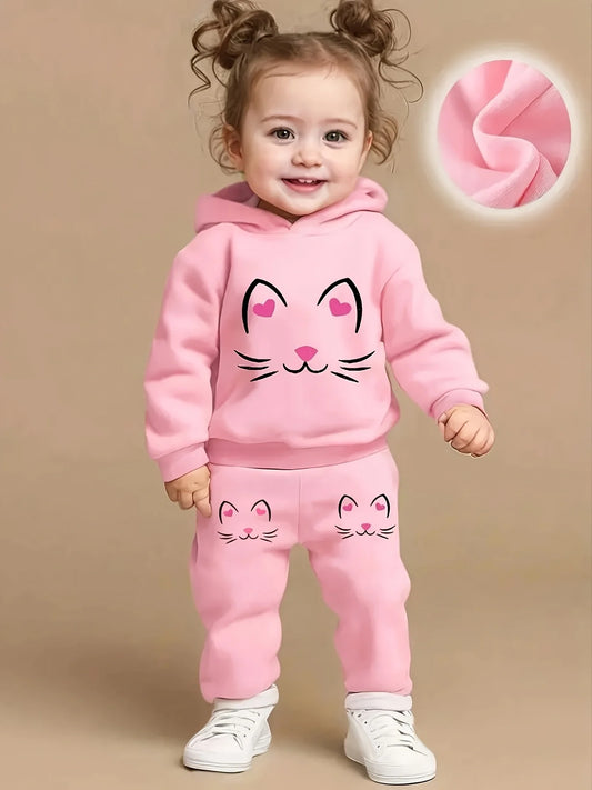 Ensemble Chaton Rose – Douceur et Sourires d'Automne