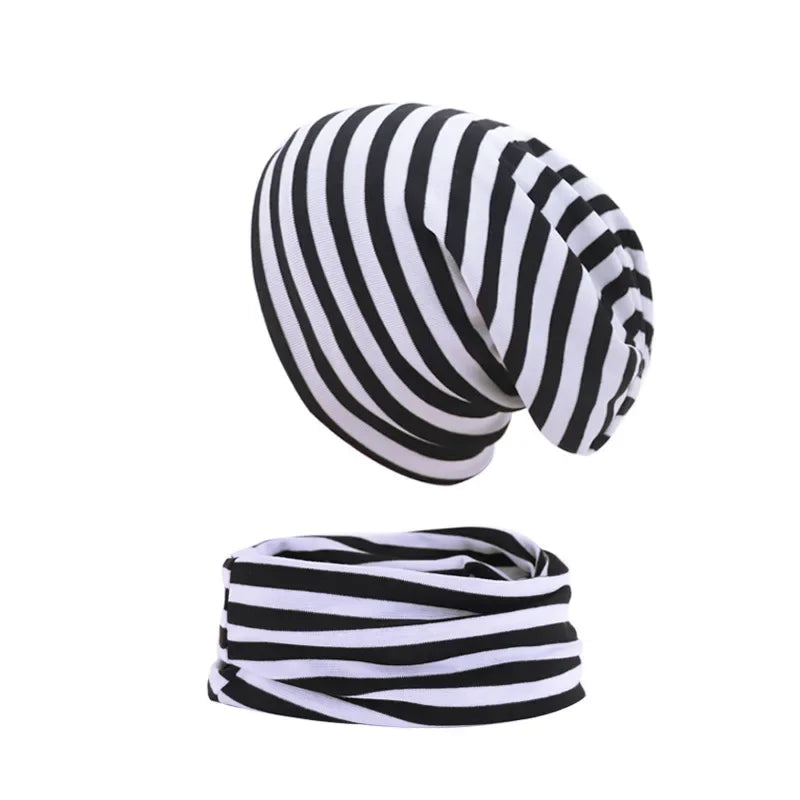 Ensemble Bonnet & Tour de Cou Bébé StreetSoft - Style et Douceur | Coton+