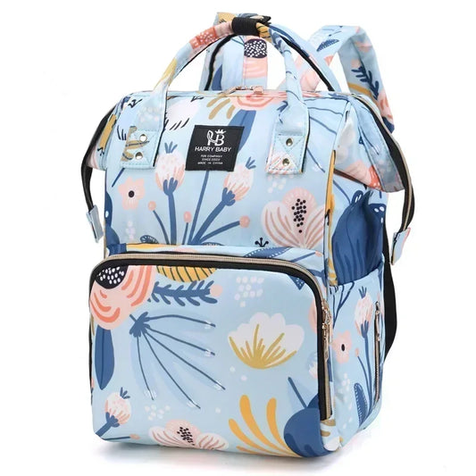 Sac à Langer “Allié des Sorties” – Imperméable, Ultra Léger & Grande Capacité (Motif Floral)